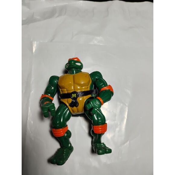 Vintage Teenage Mutant Ninja Turtles TMNT 1996 Coil Force Michelangelo Figure - Picture 1 of 9